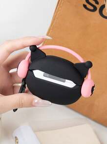 Sanrio 1pc Cute Cartoon Headphone Airpods Protective Case, Soft Silicone Wireless Bluetooth Earphone Cover Compatible With Airpod 1/2/Pro/3/Pro2 (Earphones Not Included)