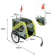 Bicycle Trailer For Dogs, Cats, Pets - 黃色 - 查看 2