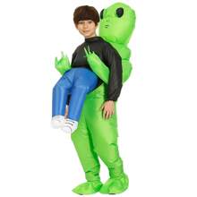 Inflatable Costume For Adult, Alien Halloween Inflatable Costumes, Alien Kidnapping Inflatable Costumes,Funny Halloween Blow Up - Green - View 10