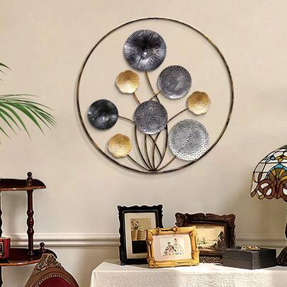 1pc Creative Vintage Metal Wall Decor, Home Decor For Living Room, Dining Room, Fireplace, Elegant Home Decor, Modern Wall Hanging,Home Decor ,Room Decor,Wall Decor Gifts Birthday Graduation