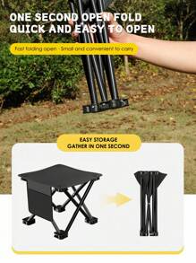 Camping Stool Camping Foot Stool Folding Stools, Portable Mini Chair Outdoor Portable Seat With Carry Bag For Hunting Fishing Hiking - Multicolor - View 7