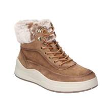 Refresh Keilknöchelstiefel für Frauen - kamelbraune Knöchelstiefel mit Schafsfell - Schnürstiefeletten mit Reißverschluss - Lässig-Stil - mittlerer und komfortabler Keilabsatz - vielseitig - Modell 172120 - Braun - Übersicht 2
