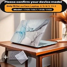 有 4 种大理石图案可供选择，并配有键盘保护膜。它与 MacBook Air Pro 保护套、13/14/15/16 英寸电脑保护套兼容，并配有键盘保护膜，A1370、A1534、A1502、A1707、A2337、A1932、A2179、A2338、A1706、A1708、A2681 塑料硬壳笔记本电脑保护套，黑色、蓝色大理石图案 A2485 A2442、A1466 A1369
