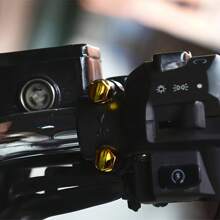 1 Set Accesorios universales de decoración para motocicleta, tapas de tornillos para manillar de moto, cubiertas de tornillos con recubrimiento UV de colores