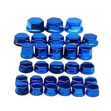 1 Set Accesorios universales de decoración para motocicleta, tapas de tornillos para manillar de moto, cubiertas de tornillos con recubrimiento UV de colores