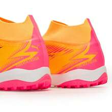 Puma ULTRA MATCH+ LL TT 男式足球鞋，轻便休闲比赛训练钉鞋，适合草坪，型号：107761-03 - 日光黃-黑色-日落紅 - 查看 7