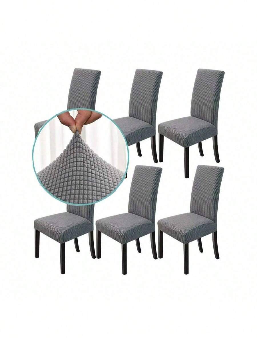 6 Pzs Fundas Protectoras Removibles Para Silla Comedor