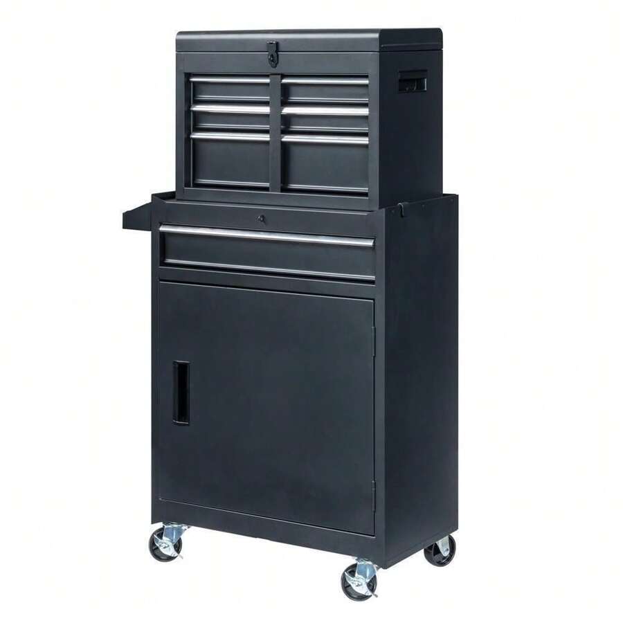 Caja de herramientas rodante, organizador de herramientas, gabinete de almacenamiento de herramientas para garaje y taller - 1 - Ver 1