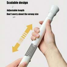 1pc No Drill Multifunctional Spring Extendable Curtain Rod, Detachable Adjustable Clothes Drying Rack, Wardrobe Support Rod, Cabinet Support Rod, Shoe Cabinet, Storage Rack, Home, Bathroom Accessories Bathroom Accessories Bathroom Tools - Multicolor - View 5