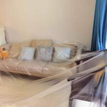 Plastic Waterproof Dust Cover Transparent Furniture Protection Masking Film Disposable Dustproof Protective Film Living Room Kitchen