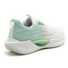 Zapato deportivo ligero con suela acolchada y patrones en relieve - Verde - Ver 4