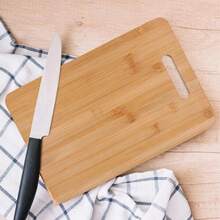 Bamboo Cutting Board, Kitchen Stove Cover, Chopping Board, Thick Cutting Board For Meat, Vegetables And Fruits, Cheese Board, Bread Board Or Cutting Board, 36 X 23 Cm - Màu be - Xem 2