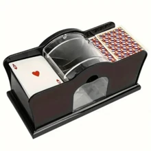 手动扑克洗牌机 - 手持式，耐用的 ABS 材料，适用于德州扑克和棋盘游戏，非常适合扑克之夜和节日聚会 - 彩色 - 查看 9