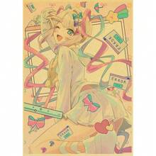 1pc/3PCS Áp phích nghệ thuật treo tường Khung tùy chọn Anime Poor Girl Trò chơi quá mức Áp phích Nghệ thuật vải Canvas cổ điển Trang trí nhà Nhãn dán tường Áp phích phòng khách Không khung - Nhiều màu - Xem 10