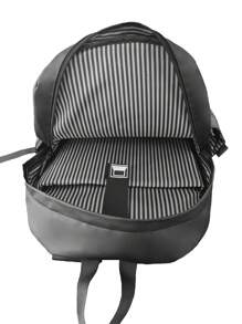 新品 男士时尚简约商务休闲大容量背包 帆布背包 父亲节礼物 夏季大学包 爸爸书包 新生书包 返校 多功能宿舍 大学 万圣节男士礼物 秋季圣诞节 男士尖叫包 背包 趣味礼物 旅行 节日 感恩节 - 黑色 - 查看 3