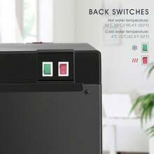 COSVALVE Bottom Loading Water Dispenser 5 Gallon,Hot Cold And Room Water Cooler With 3 Temperature Spouts, Empty Bottle Indicator Child Safety Lock Stainless Steel Black Home And Office Use - 美規A型插(110-127V) - 查看 7