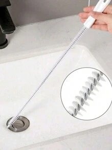 1/2 piezas Cepillo para limpiar desagües, Limpiador de baño para desagües y lavabos, Desobstructor de desagües, Limpiador flexible, Herramienta quitaobstrucciones
