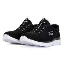 Skechers Lekkie, niskie, codzienne buty, miękkie buty do chodzenia dla mam w średnim wieku i starszych, zalecamy zamawianie o 0,5 rozmiaru mniejszych, styl nr 12980-BKW