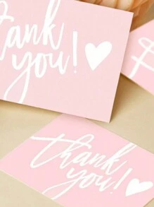 50 张感谢支持我的名片、蛋糕装饰、礼品包装和贺卡、生日和婚礼派对用品、客户答谢卡，适用于商店、在线零售商、商务用品和本地商店返校情人节 - 彩色 - 查看 11