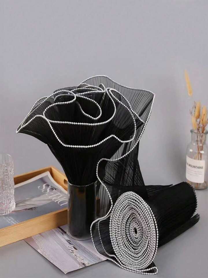 【I AM MARI】See-Through Flower Chiffon Smoke Banding OP 1732200626f4670ad6b865bd458f05