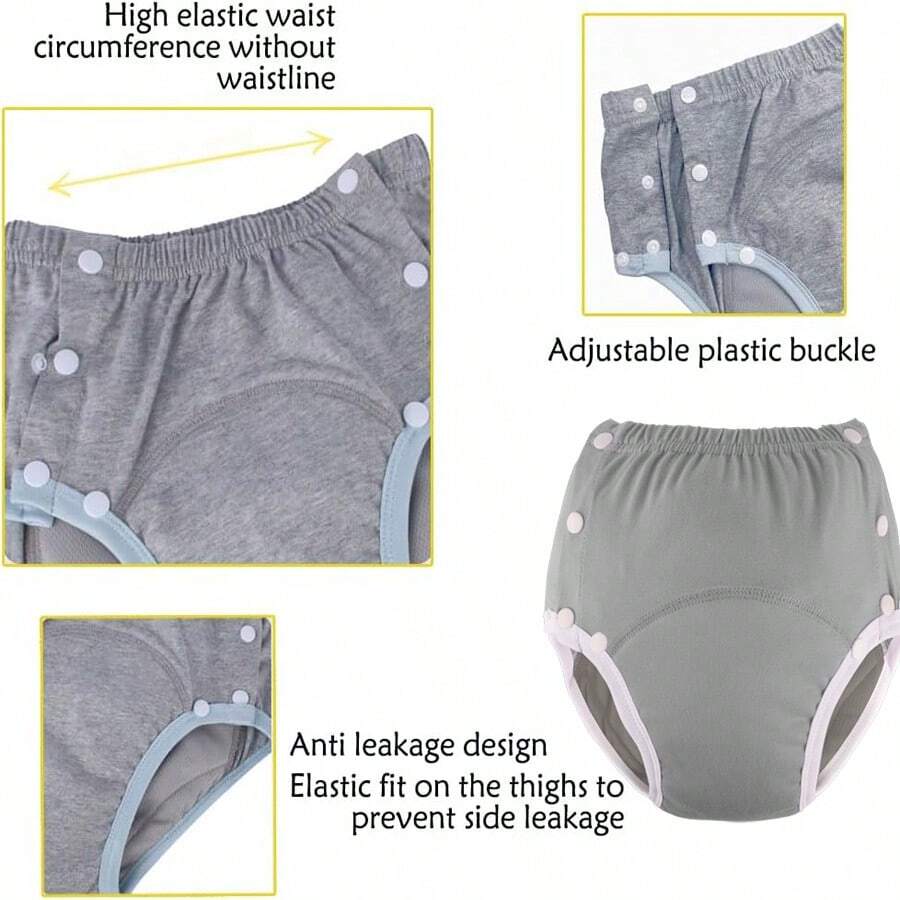 Reusable Adult Cloth Diapers, Leak-Proof, Adjustable, No Need For Additional Diapers, Suitable For Pregnant Women And Postpartum Females, Can Be Used Day And Night, Unisex, Fashionable Design