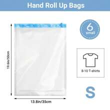 24 Pack Travel Compression Storage Bags, Multiple Sizes Roll Up Vacuum Storage Bags Hand Roll Durable Space Saver Bags For Clothes Clothing Travel Accessories Backpack Suitcase Organizer Compression Bags For Travel, Camping Essentials, Luggage Packing Organiser Vacuum Seal Bags For Clothing Back To School Travel Moving Must Have