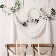 1PC,Ferrous Metal Garland, DIY Metal Garland, Suitable For DIY Flower Garland Decoration, Wedding Table Decoration, Dreamcatcher/Wall Decoration