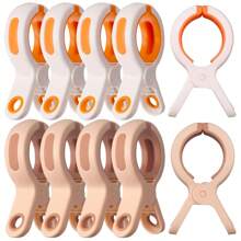 Beach Towel Clips For Beach Chair 10 Packs Towel Clips For Chairs Cruise Pool, Beach Cruise Essentials Must Haves - Multicolor - View 17