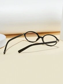 1 pieza/2 piezas/3 piezas Gafas de marco ovalado nuevas de 2025 para hombres, bisagras de metal, clásicas y versátiles, adecuadas para estudiantes, oficina, computadora, uso de teléfono