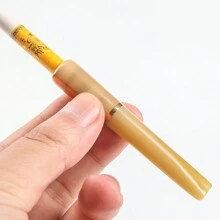 1 pezzo Boccaglio riutilizzabile e lavabile per sigarette, boccaglio in legno, accessorio per capelli, accessorio per fumatori
