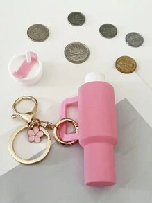 Juego de 1/2/3/5/8 piezas de llavero con mini vaso, lindos encantos con vaso para mujer para bolso, mochila, botella de agua mini - Estilo callejero, multicolor, accesorios del llavero, encantos para bolsos, vasos, 5/3/2/1 llaveros, accesorios para bolsos, encantos para bolsos de mano, caja de almacenamiento de lápiz labial, accesorios para bolsos, llavero de mini vaso, llavero de mini vaso para llavero o bálsamo labial, llavero lindo de vaso