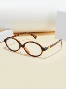 1 pieza/2 piezas/3 piezas Gafas de marco ovalado nuevas de 2025 para hombres, bisagras de metal, clásicas y versátiles, adecuadas para estudiantes, oficina, computadora, uso de teléfono