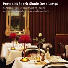 1 lampe de table LED portable avec capteur tactile, lampe rechargeable à commande tactile 3 couleurs, lampe de bureau en métal à 3 niveaux de luminosité, veilleuse, lampe de chevet, lampe de salle à manger