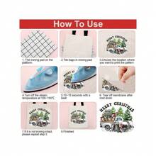 1/2/3pcs Sewing Machine With Flowers Heat Transfer Sticker, DIY Iron-On Clothing Supplies & Appliques For Clothes, T-Shirt Making, Pillow Decorating - Multicolor - View 9