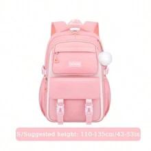 1 件大容量紫色和粉色女孩背包 - 适合上学、户外旅行。轻便、舒适、多功能，配有吊坠。送给女孩的完美生日礼物，返校必备品 - 肩膀包 - 查看 18