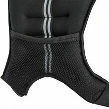 Gewichtsweste 10Kg, Weighted Vest Verstellbare Laufweste Trainingsweste Gewichtsmanschetten mit Reflexstreifen und Verstell-Riemen für Krafttraining Laufen Fitness - Schwarz - Übersicht 4
