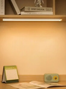 1pc Under Cabinet Light, Wireless Motion Sensor LED Light Bar, LED Long Sense Light, Rechargeable Magnetic Night Light, For Corridor Kitchen Cabinet Stairs Hallway Wardrobe Home Room Decoration