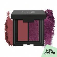 MIA MAKEUP DOUBLE MATCH EYESHADOW DUO - Duo matte en glanzende oogschaduw nieuwe kleuren