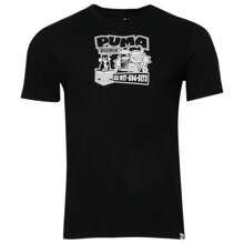 Puma T-Shirt - Men's - 黑色/白色 - 查看 1