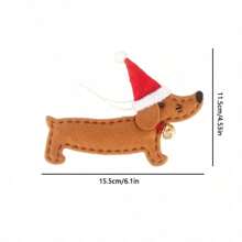 Christmas Decoration, Cute Cartoon Dachshund Dog Ornaments For Christmas Tree