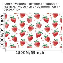1 tấm phông nền chụp ảnh dâu tây đỏ, vải polyester màu nước màu hồng, biểu ngữ tiệc mừng Giáng sinh 59x39,3/82,6x59 inch, phông nền chụp ảnh trực tiếp trong nhà ngoài trời cho studio Giáng sinh - Nhiều màu - Xem 13