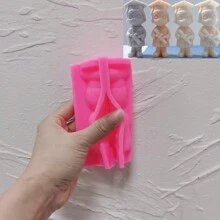 Small Size Graduation Girl Boy Figurine Silicone Candle Mold Female Graduate Statue Silicone Molds Graduation Gift - Pink - View 14