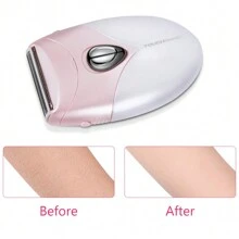 TOUCHBeauty 脱毛器、电动剃须刀脱毛器、脱毛设备、无痛脱毛，随时随地让肌肤光滑，女士比基尼剃须刀、女士体毛修剪器、脱毛器，女士脱毛器，由 2 节 AAA 电池供电（不含电池） - 粉色 - 查看 11