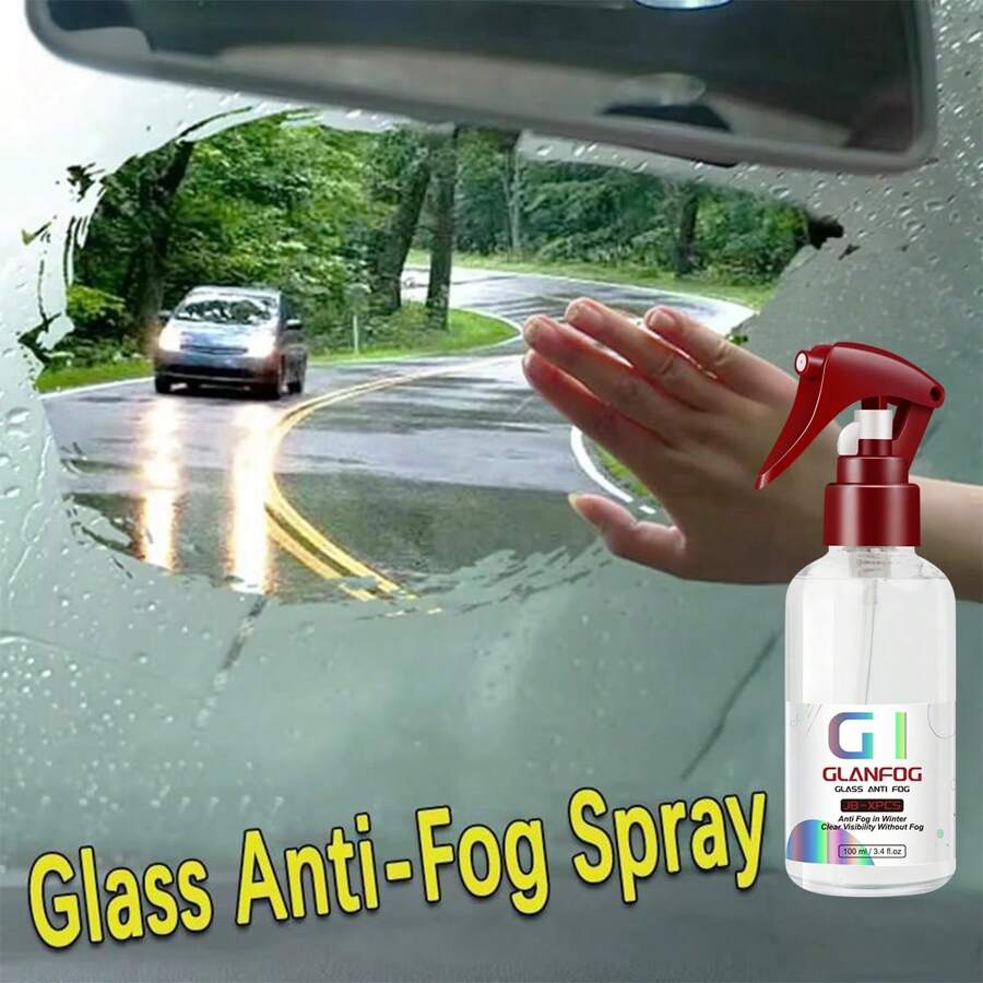 JB-XPCS Long-Lasting Anti-Fog Glass Spray - Car Glass Care - Effortlessly Removes Fog From Windshield And Interior Windows For Clear Visibility - Black - View 1