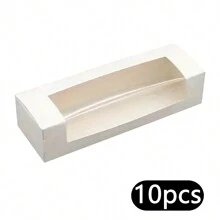 Disposable White Rectangle Cake Boxes With Window - Perfect For Cakes, Chocolates, Biscuits, Pastries - Ideal For Birthday And Wedding Parties - Baking Tools And Kitchen Accessories - Multicolor - View 10