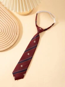 1pc 32cm Adjustable Printed Pre-Tied Tie, Suitable For Boy, Girl & Children, Daily Wear, Party, Performance, Student Uniform, Holiday Show - Multicolor - View 20