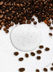 1 件咖啡豆形硅胶模具，适用于香薰蜡烛、装饰、环氧树脂铸造 - 白色矽膠模具 - 查看 3