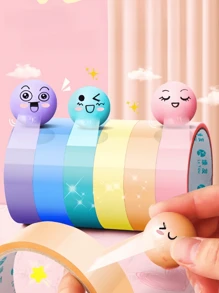 Colors Randomly Mixed With Adhesive Ball Tape Macaron Children's Adhesive Pressure Reducing Adhesive Ball Toy DIY Pressure Reducing - Multicolor - View 2