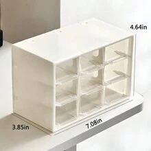 1pc Multi-Layer DIY Beads Jewelry Storage Display Box, Plastic Clear Box Practical Convenient Supplies Gifts For Women - White - View 3