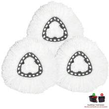 2 件拖把替换头兼容 O-Cedar/Viled EasyWring 旋转拖把 - 可清洗超细纤维旋转头替换装 - 轻松清洁拖把头更换、清洁、厨房 - 白色 - 查看 8